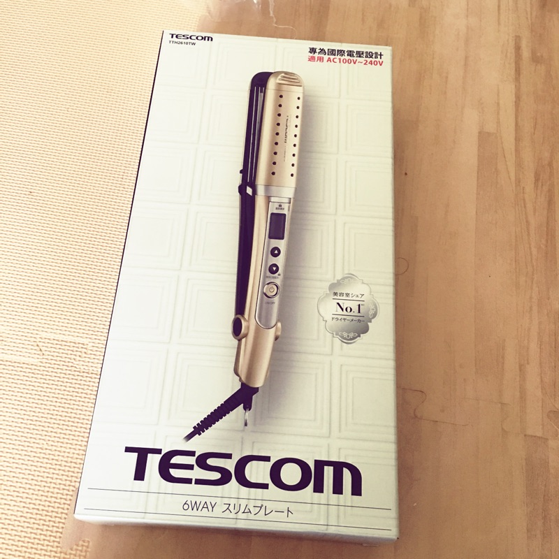 TESCOM負離子多功能整髮器 TTH2610TW 全新  無拆封 隨便賣 離子夾 夾捲 夾波浪 6合1（含運）