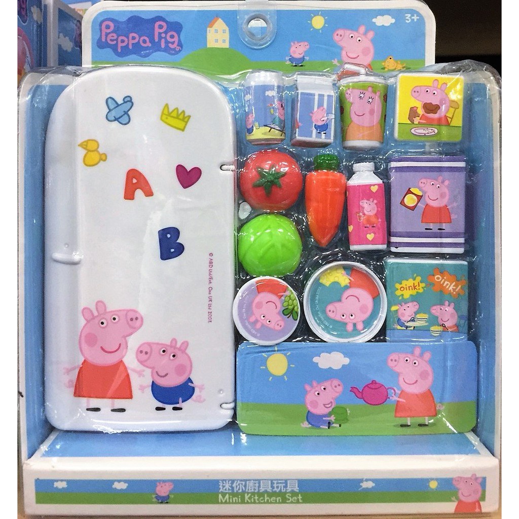 粉紅豬小妹冰箱組 佩佩豬冰箱組 冰箱組 佩佩豬冰箱組玩具 粉紅豬小妹冰箱組玩具 PeppaPig 正版在台現貨