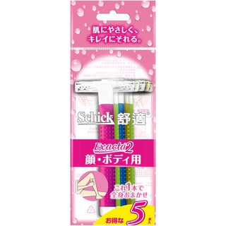 【Schick舒適牌】舒絲 艷彩仕女輕便刀 5入