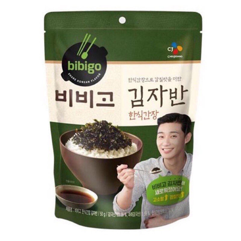 「現貨特價」韓國 bibigo 海苔酥 50g 韓式醬油海苔酥 韓國海苔拌飯 朴敘俊