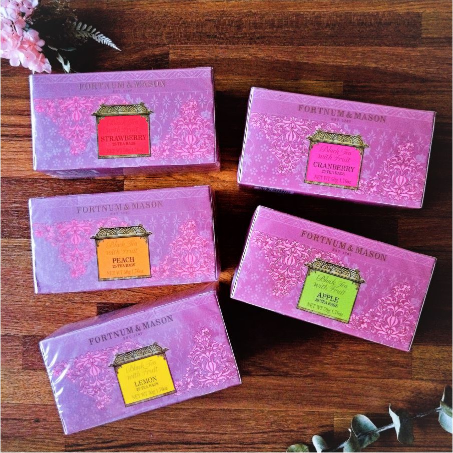 現貨 25入水果紅茶 英國fortnum Mason 皇家御用茶代購 桃子紅茶 草莓紅茶 蝦皮購物