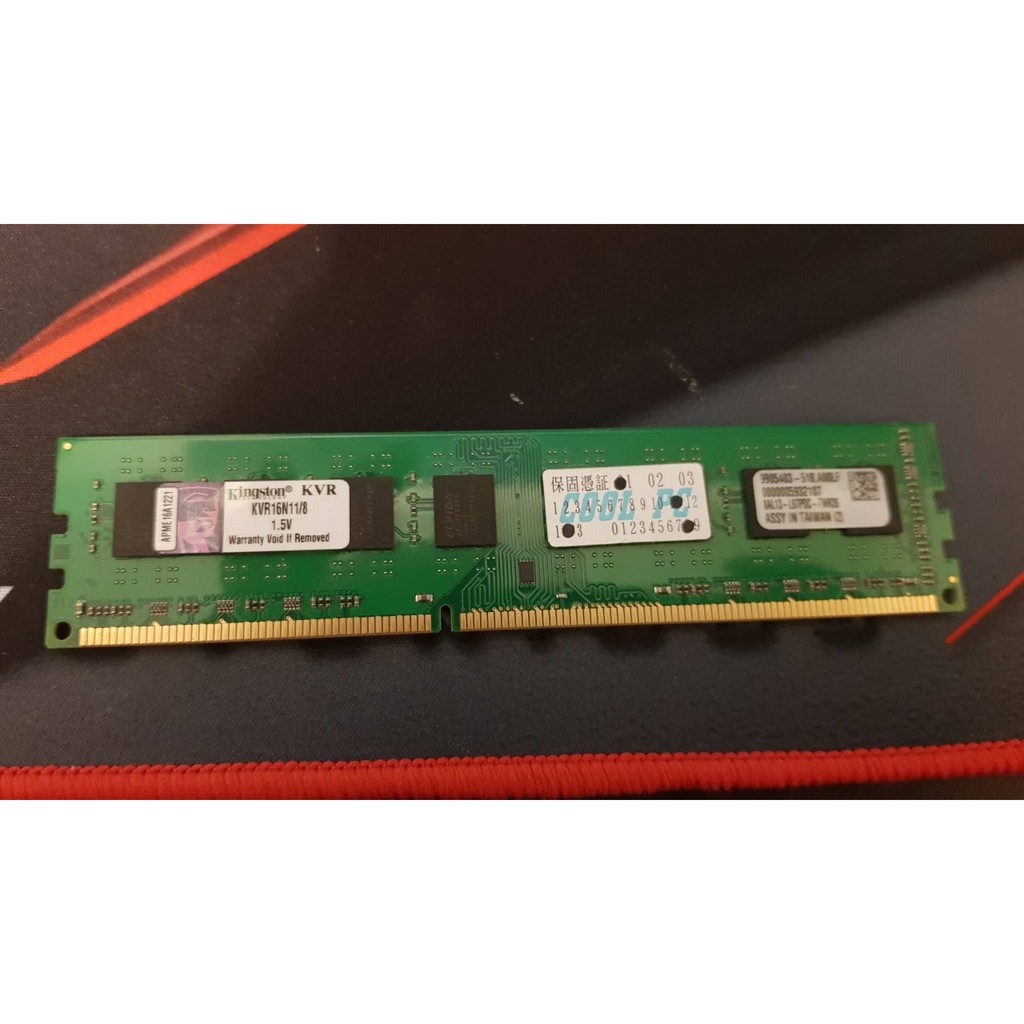 金士頓DDR3 1600 8G 終身保固