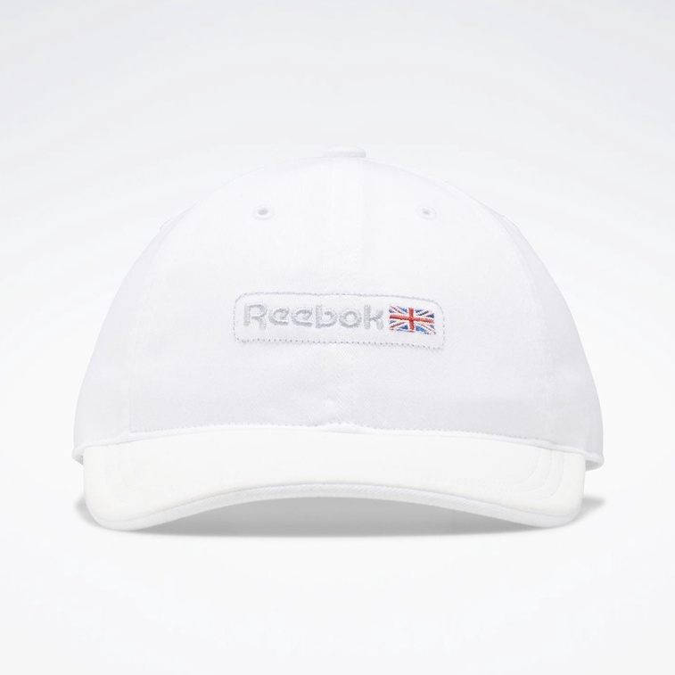 🏀REEBOK 運動帽 棒球帽 老帽 米字旗 刺繡LOGO 籃球風 遮陽 帽子 百搭 白色 HE3125