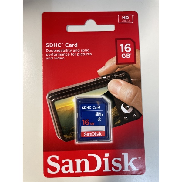 全新 SanDisk SDHC Card 相機 記憶卡 16GB