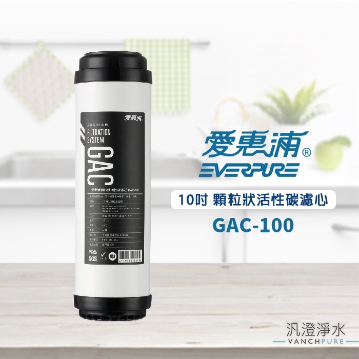 【汎澄淨水】愛惠浦 EVERPURE GAC-100/GAC100 濾心 顆粒活性碳 濾芯 愛惠普 台灣公司貨