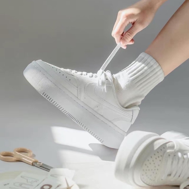 【Renew】現貨 Nike Court VisionI Alta   白色 增高 厚底 DM0113-100 小白鞋