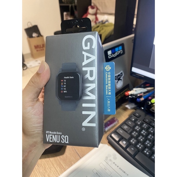 Garmin Venu SQ Black 不用中鋼Logo才能考上中鋼！