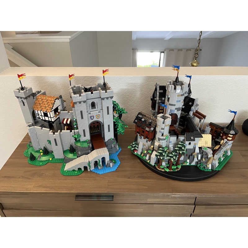 LEGO Bricklink 10305 獅國騎士城堡 獅石城堡 比較 展示