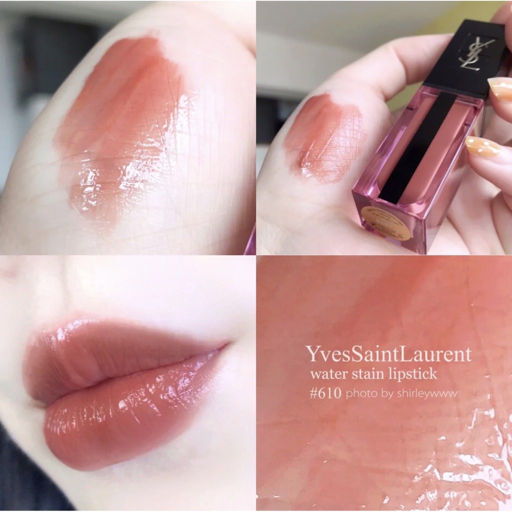 YSL 奢華緞面水光染唇釉 #610 #617