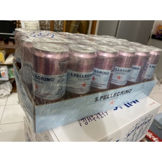 2箱現貨San Pellegrino 聖沛黎洛 零卡香氛氣泡飲 石榴櫻桃風味 330毫升 X 24罐