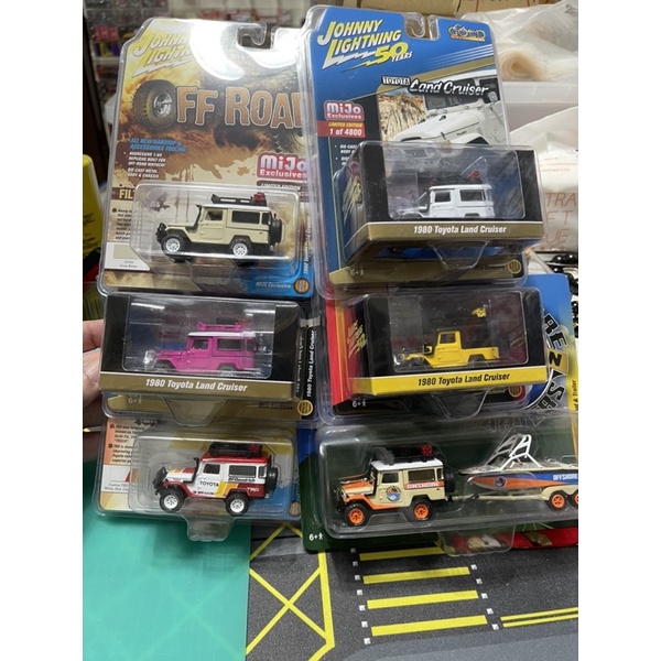 Johnny lightning Toyota Land Cruiser 車頂行李架 一組六台不散賣