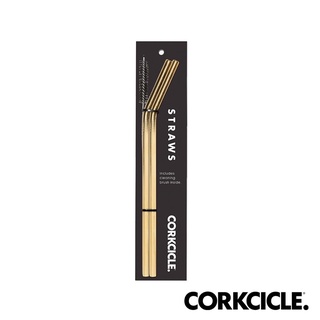 ［臺灣現貨］全新 美國CORKCICLE 酷仕客 不鏽鋼吸管-金色