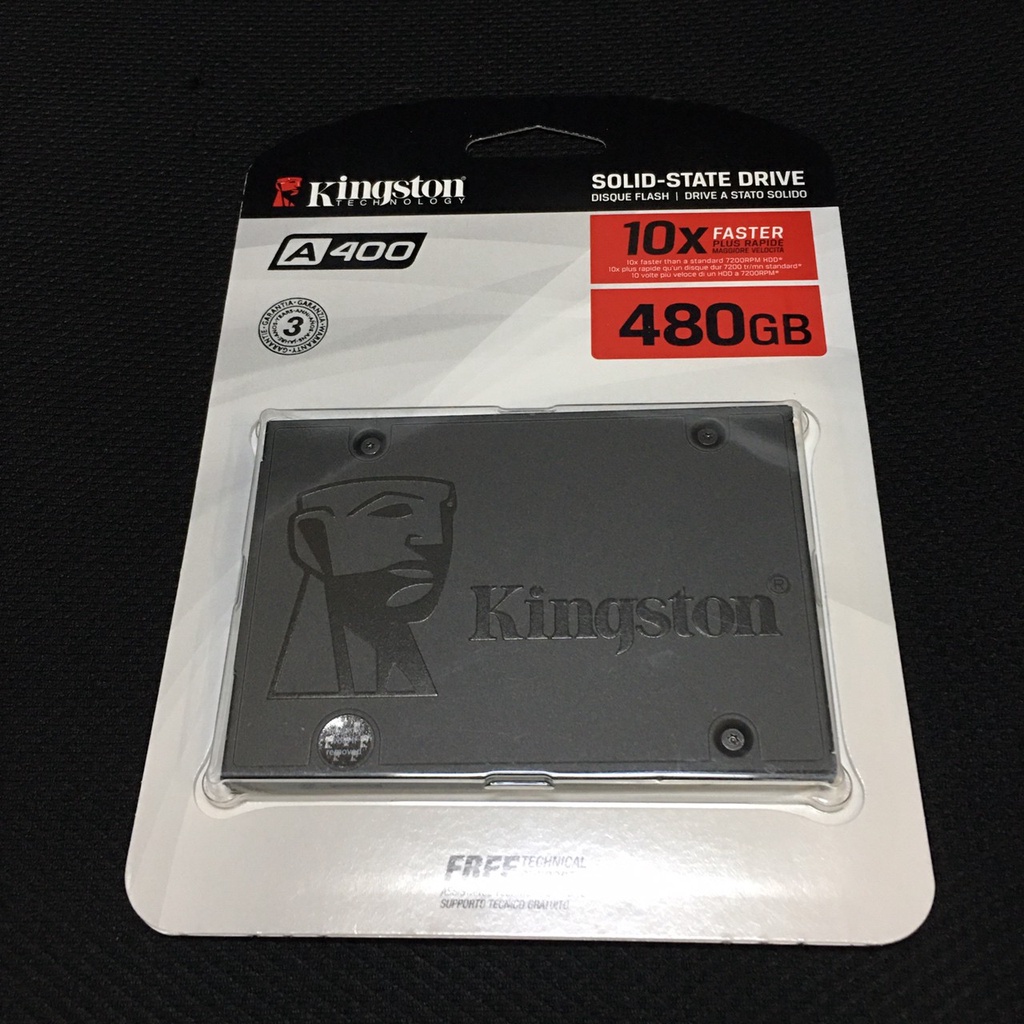 全新未拆 附發票影本 金士頓 SSD固態硬碟 10x A400/【480GB】(SA400S37/480G) Sata