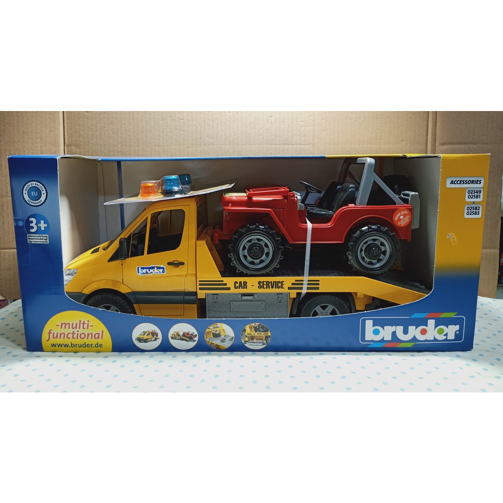 【現貨】bruder 專業中型工程車 大型交通車 MB L&amp;S 運輸車與越野車  玩具 模型 好市多 Costco