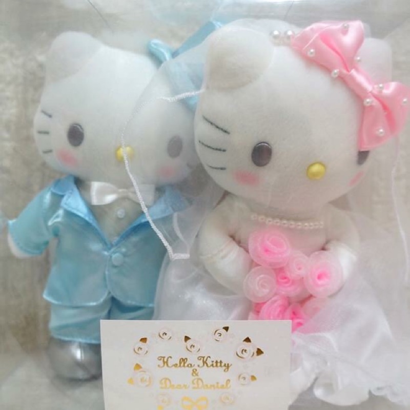 Sanrio 日本三麗鷗Hello Kitty 婚禮 結婚 新婚娃娃 玩偶 絨毛