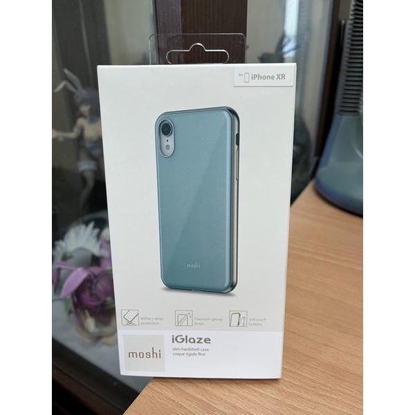 全新 未使用 Moshi iGlaze for iPhone XR 風尚晶亮保護殼 水藍色 保固未註冊