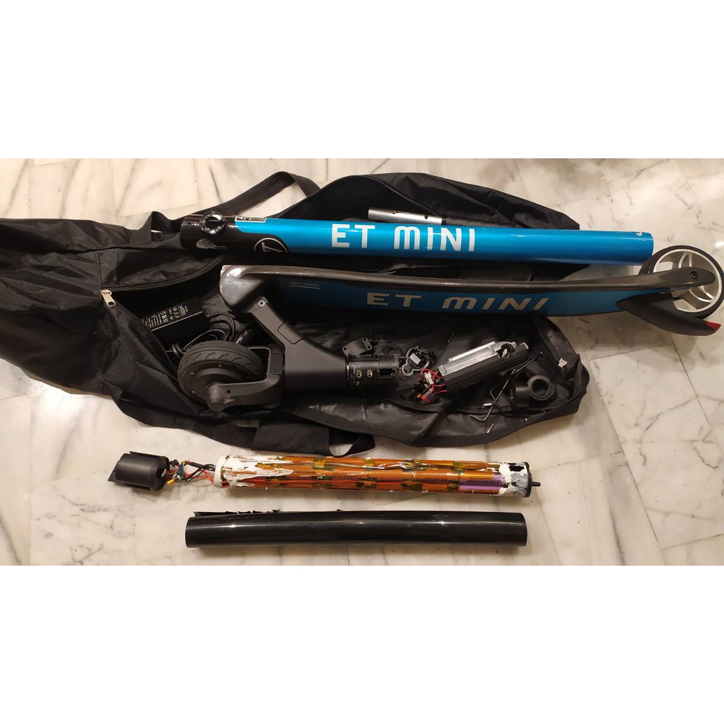 「電池急救站」 ET Mini 電動滑板車 電池維修改裝 ／ 容量加大