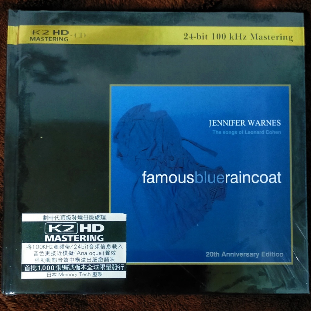 Jennifer Warnes珍妮佛華恩絲「FAMOUS BLUE RAINCOAT」K2HD(全新未拆封)