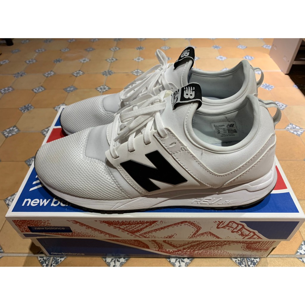 New balance 247 Classic網面復古鞋  男鞋 US10 28cm 白 孔孝真 (二手)