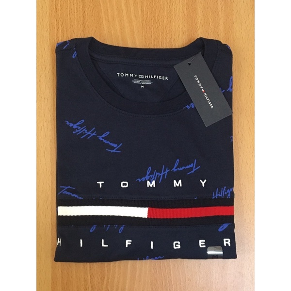 Tommy Hilfiger深藍滿版T恤