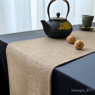 優選好貨 禪意中式桌旗日式和風茶桌布藝長條桌布亞麻茶席茶旗茶几乾泡茶臺 F2tm