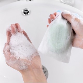 BY.-禮蔻百貨-洗臉手工皂起泡網、香皂袋、泡泡網袋◇
