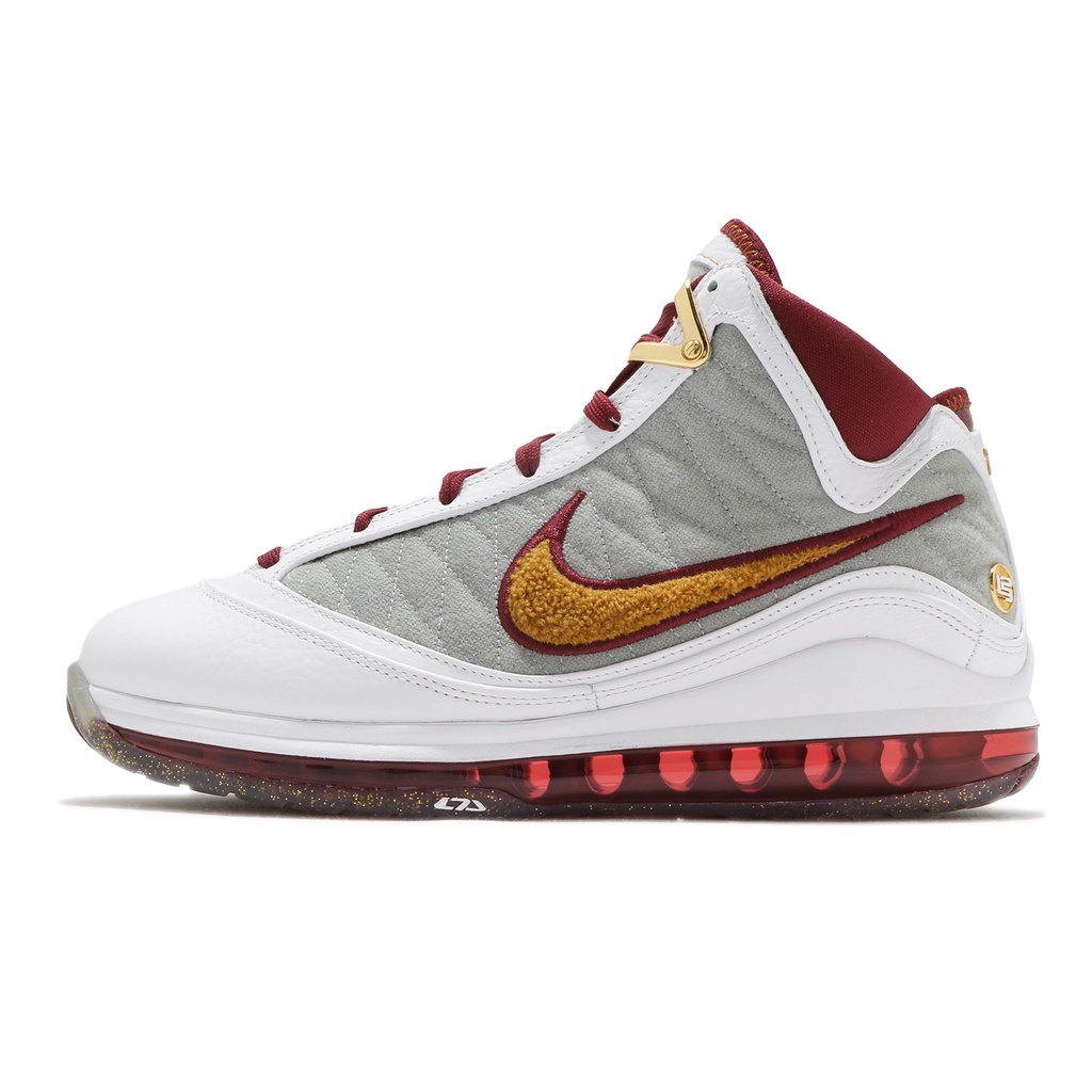 Nike 籃球鞋 LeBron 7 QS MVP 白 灰 酒紅 黃 男鞋 氣墊 VII 【ACS】 CZ8915-100