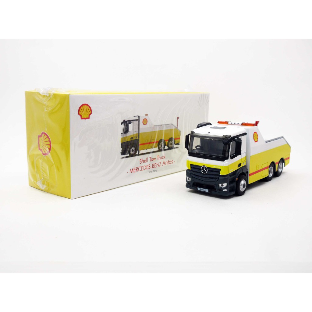 TINY 微影 蜆殼 殼牌 拖車 工程車 拖拉車 Shell Van Benz Antos Tow Truck