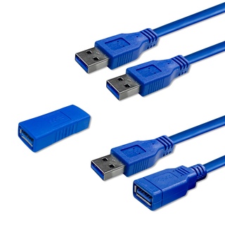 USB 線 3.0 頭 傳輸線 轉接頭 延長線 A公 A母 母轉母 延長線 偉