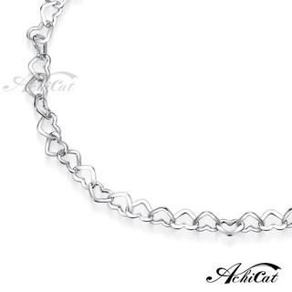 AchiCat．愛心手鍊．925純銀．極簡愛心．客製刻字．生日禮物．HS6021
