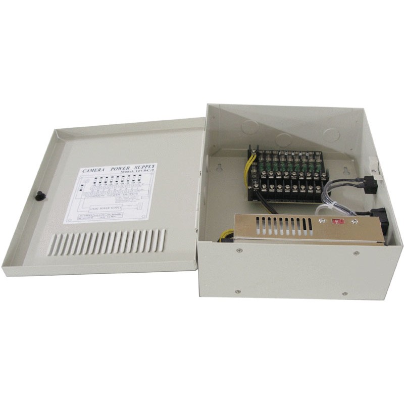 電源供應器 Dc12v 10a 1w 電源 9 路輸出 弱電系統配電箱攝影機監視系統dvr電源供應器 蝦皮購物