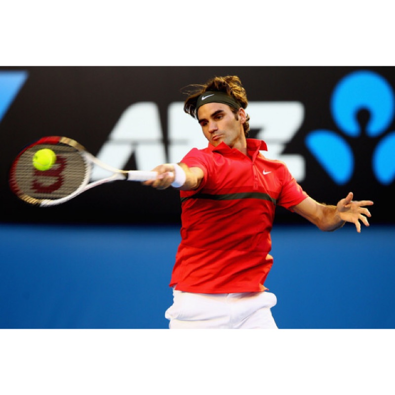 全新絕版L號無吊牌 Nike Federer 費德勒 費爸 2012 澳洲網球公開賽 戰袍 POLO衫 網球衣