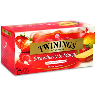 Twinings唐寧茶 唐寧茶無咖啡因系列 25入/盒 香草菊蜜/菊香薄荷/草莓芒果/熱帶風情 現貨