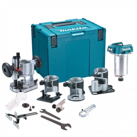 Makita 牧田 DRT50ZJX3 18V 充電式無刷木工修邊機 套裝組/公司貨