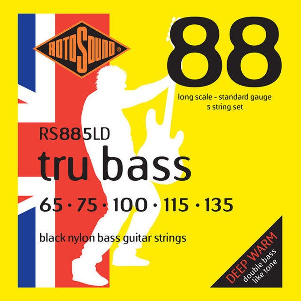 【傑夫樂器行】ROTOSOUND RS885LD 五弦電貝斯弦 65-135 英國製 BASS弦 RS-885-LD