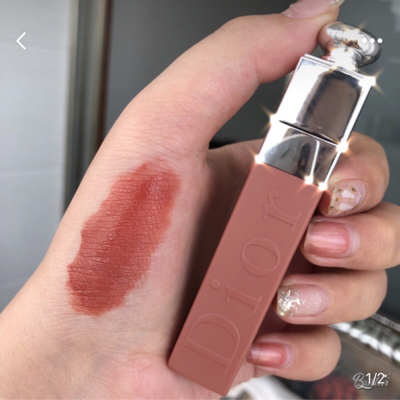 (100%正貨）現貨421 Dior lip tattoo  癮誘超模染唇露 楓葉色 奶茶色
