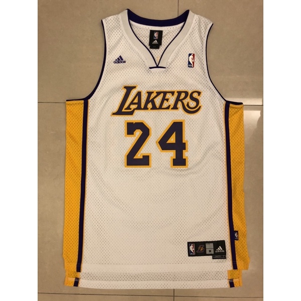 NBA adidas 洛杉磯湖人 科比 布萊恩 Kobe Bryant 電繡 洞洞 假日白 24號 球衣