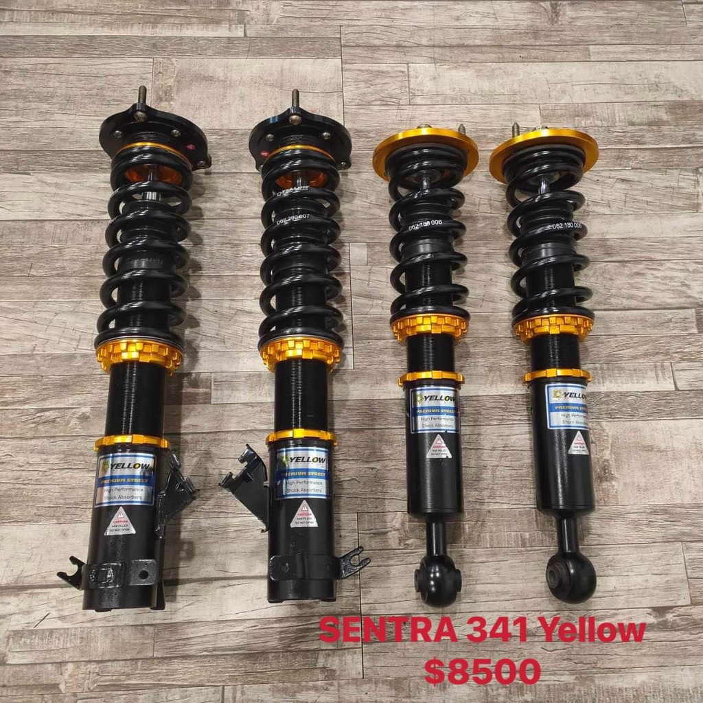 【品太】(保固四個月)日產 SENTRA 341 YELLOW 高低軟硬可調避震器 極新品 整新品