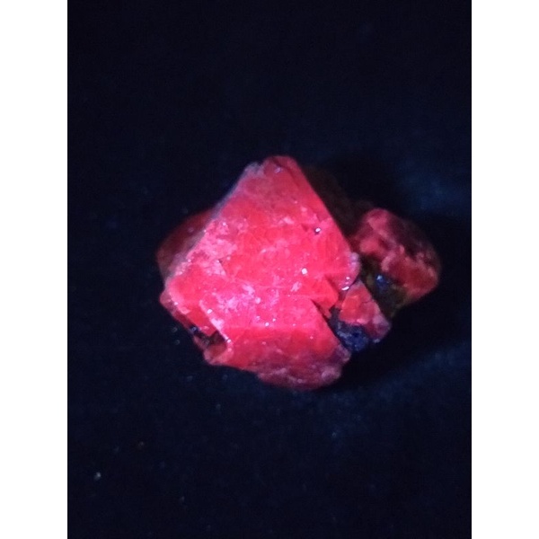 緬甸 尖晶石 紅螢光 礦標盒