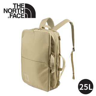 【The North Face SHUTTLE 3WAY輕量抗撕裂後背包25L《卡其》】2XXP/電腦包/書包/悠遊山水