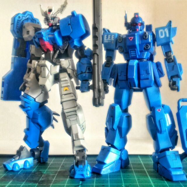 [限當事人下標] 鋼彈模型代工 HGUC BB戰士 紙箱戰機 藍色命運