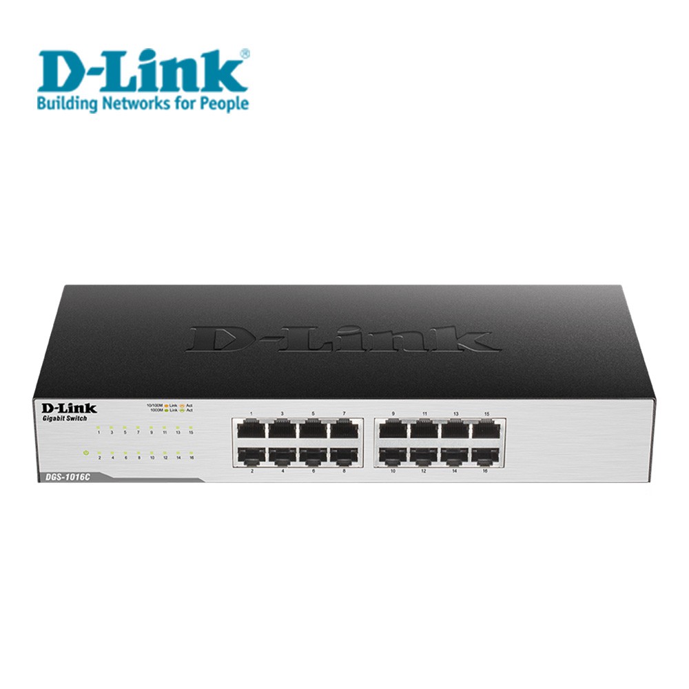 D-Link友訊 DGS-1016C Gigabit 非網管型 交換器 16埠 現貨 廠商直送