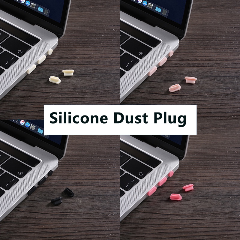 適用於 Macbook 所有型號彩色軟矽膠防塵塞全新適用於 Macbook pro 14 16 英寸 A2442 A24