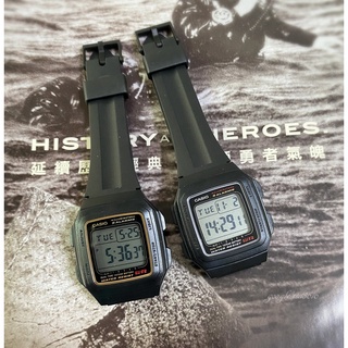 【CASIO】 經緯度《十年電池 超大字 五駔鬧鈴》臺灣CASIO公司貨 當兵 學生【超低價】F-201WA-1