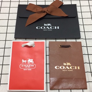 🛍 美國 蔻馳 COACH 專櫃 原廠 品牌 紙袋 禮袋