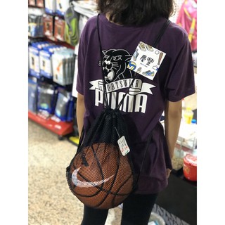 大罐體育👟Nike 籃球袋 籃球網 黑 白 有收納袋 一顆