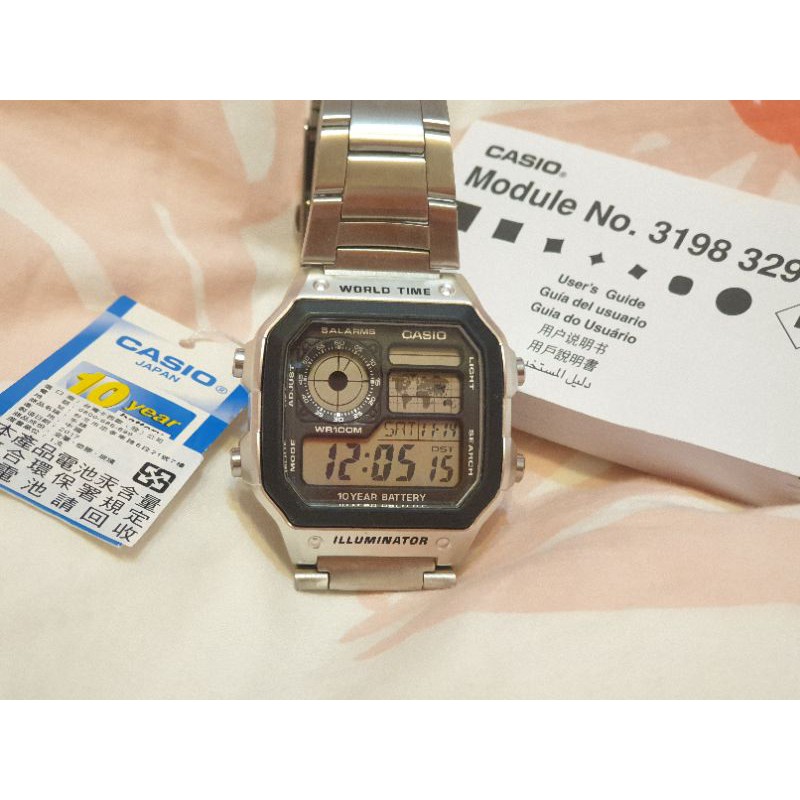 CASIO】卡西歐不鏽鋼運動錶AE-1200WHD-1A AE-1200WHD