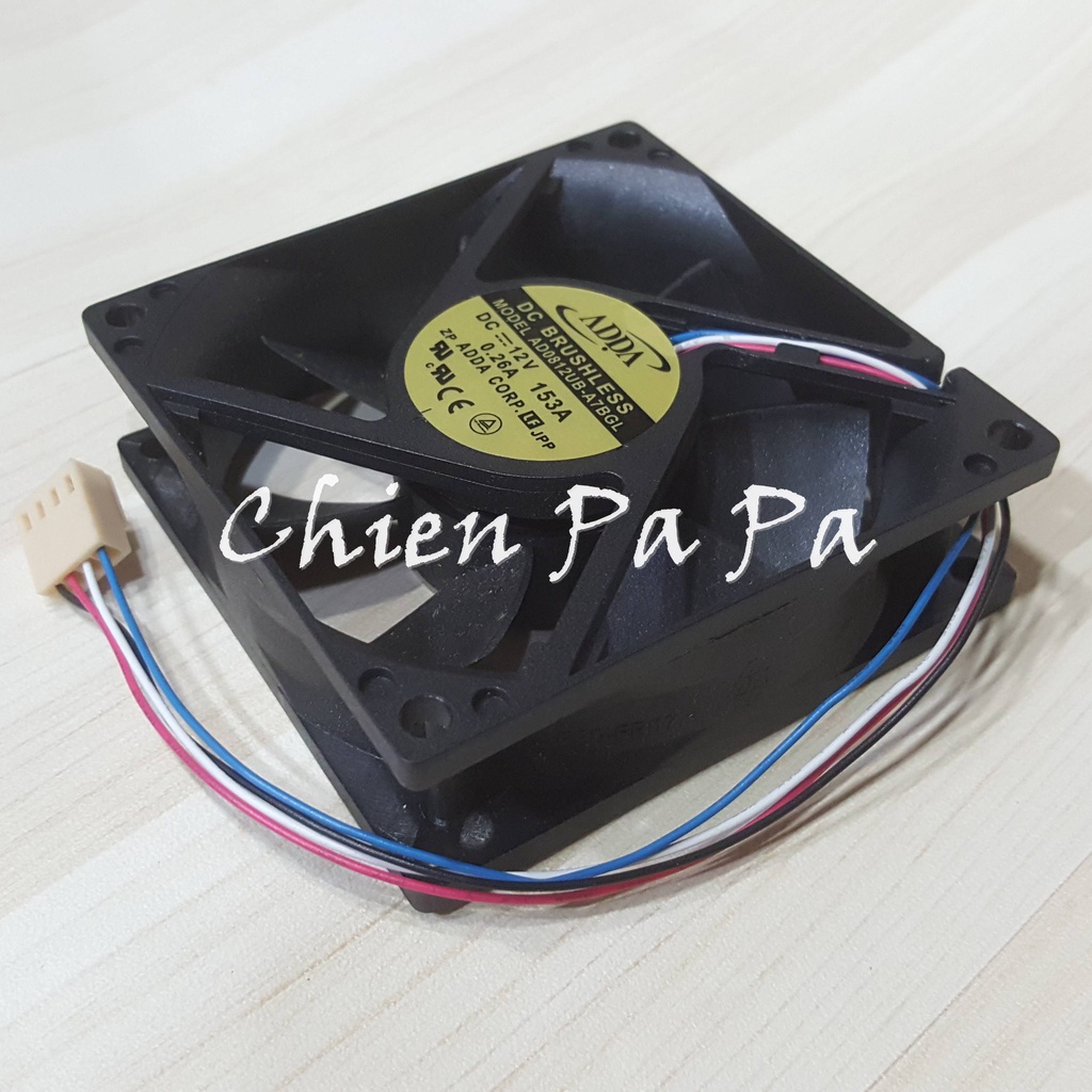 Chien ADDA 12V 8公分 CPU 4PIN PWM 溫控 散熱 電腦 風扇 8*8*2.5 AD0812UB