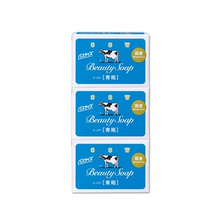 日本 COW 牛乳石鹼 香皂 130gx3入 身體清潔 沐浴 保濕 滋潤 茉莉 清爽 肥皂 藍盒 牛乳 香皂