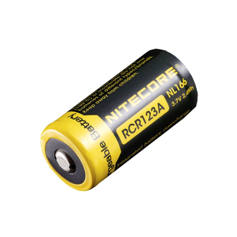 Nitecore NL166 RCR123A 3.7V 650mAh 鋰電池 帶保護板 充電式 CR123A 16340